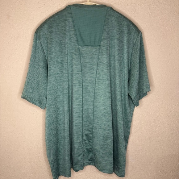 Asics Dorai Short Sleeve Tee Quick Dry Workout Shirt Heather Teal Men’s Size 2XL - Picture 2 of 11